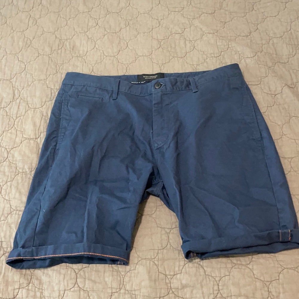 Men’s Scotch and Soda Cuffed Navy shorts